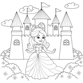 Princess - Coloring Book for Little Artists! - (PDF File 10 Pages)