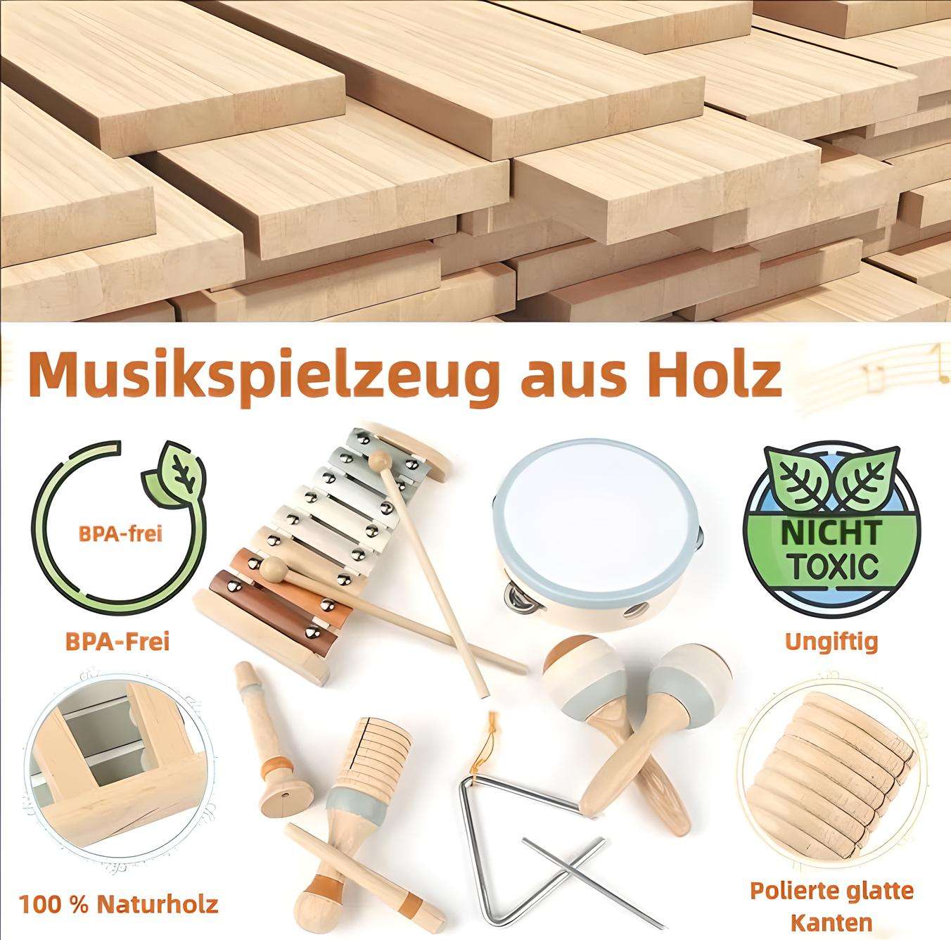 Montessori Klangwelt – 7-teiliges Musikset