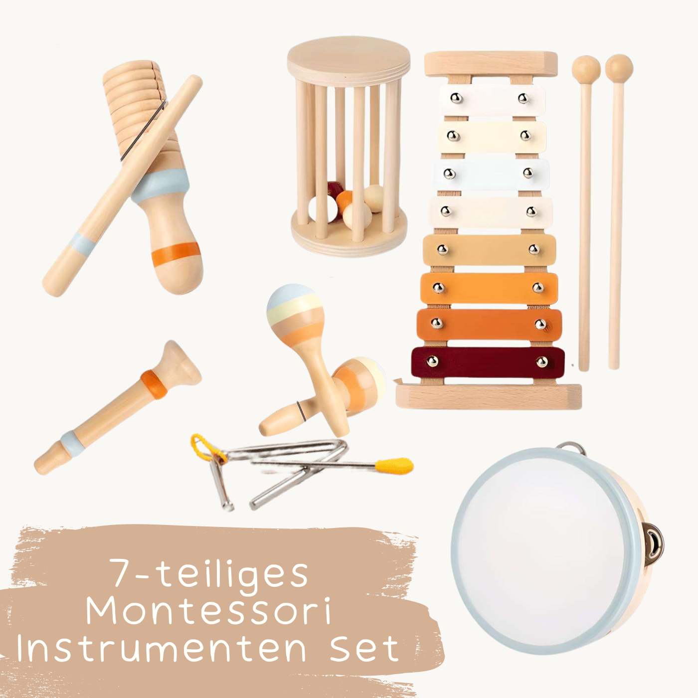 Montessori Klangwelt – 7-teiliges Musikset