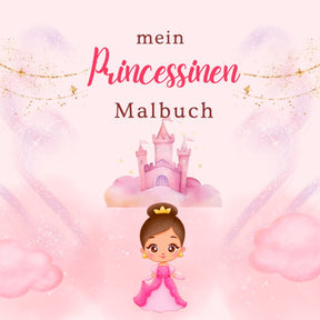 Prinzessin - Malbuch für kleine Künstler! - (PDF Datei 10Seiten)